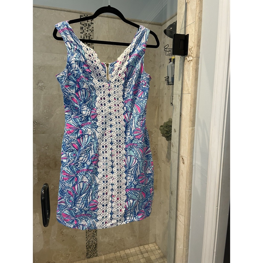 Lilly Pulitzer for Target My Fans 20th Anniversary Shift Dress 8 M Multicolor